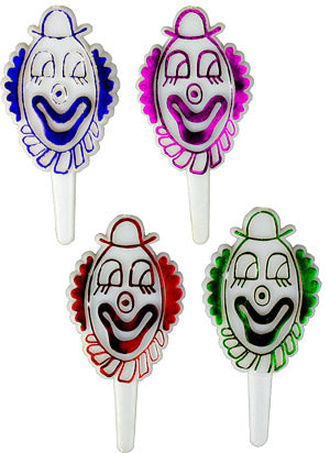 Clown Head Foil Picks - 144 Count