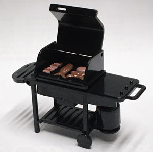 Barbecue Grill with Hamburger and Hotdog Picks Kit