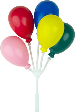 Large Party Balloon Bunch Cluster 5.25" Long *Available in 4, 12 and 36 counts*