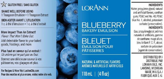 LorAnn Oils Blueberry Bakery Emulsion, 4 fl. oz
