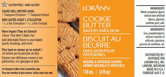 LorAnn Oils Cookie Butter Bakery Emulsion, 4 fl. oz
