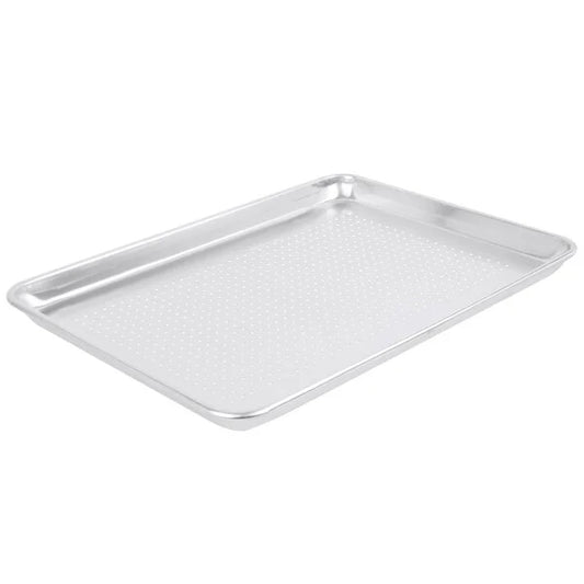Perforated Sheet Pans, 19 Gauge Wire in Rim Aluminum Bun Pan / Sheet Cake Pans, Full and Half Sizes