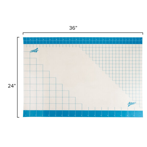 Ateco Non-Stick Silicone Baking Work Mat with Grid Measurements, 36" x 24"