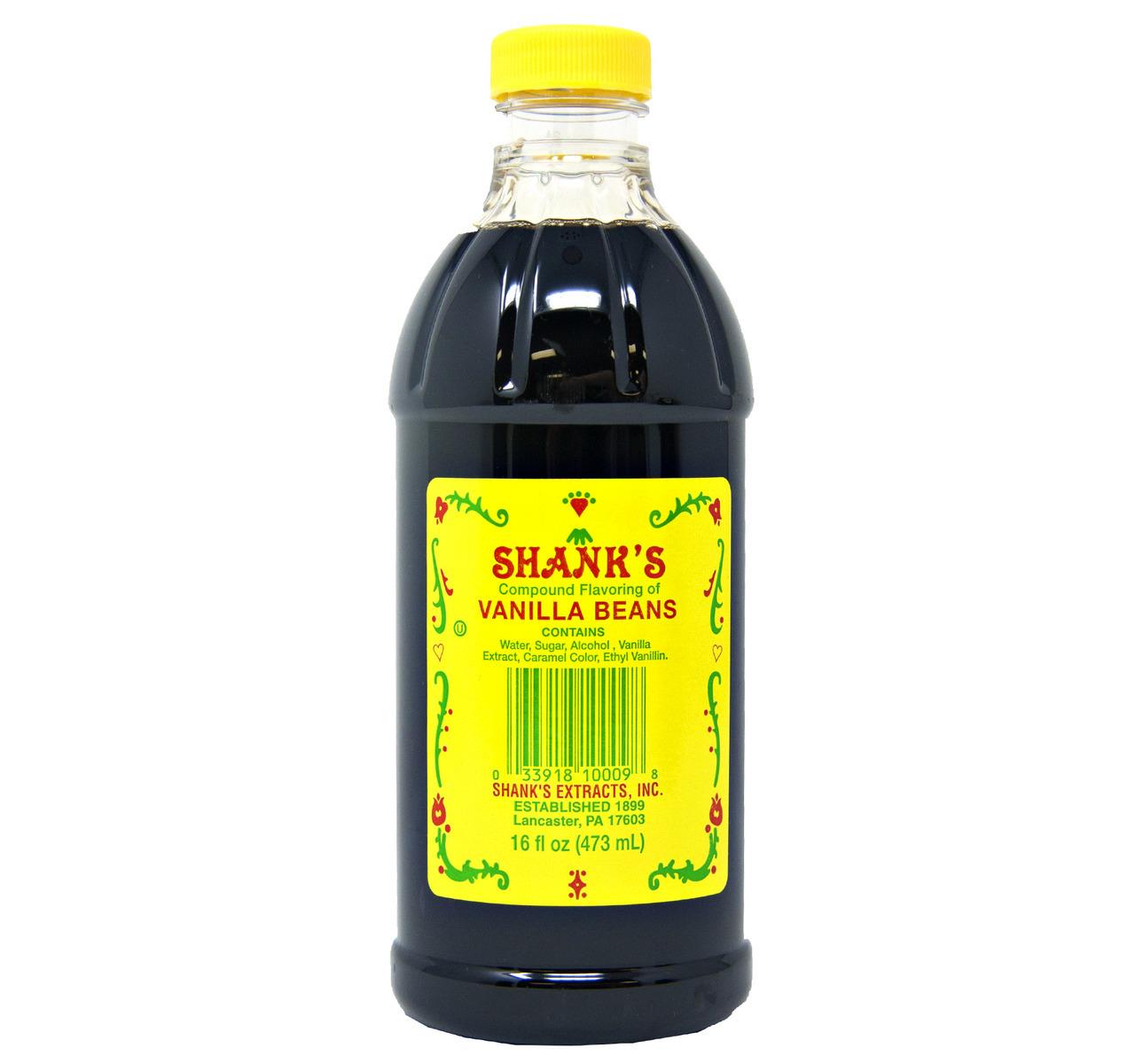 Shanks, Imitation Vanilla Compound Flavoring 16 oz