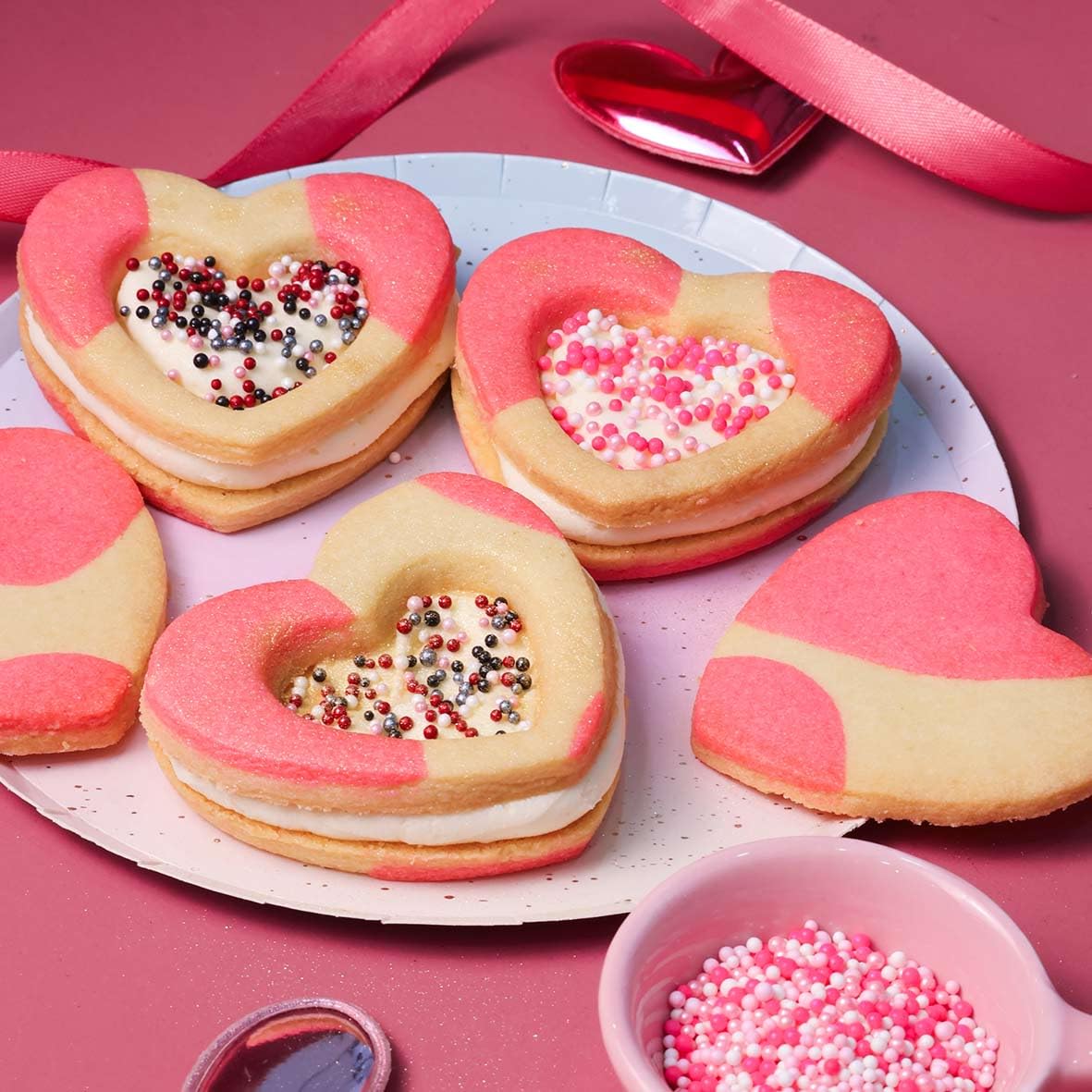 Oasis Supply Valentine's Day Sprinkles - True Love Nonpareil Mix - 3 oz
