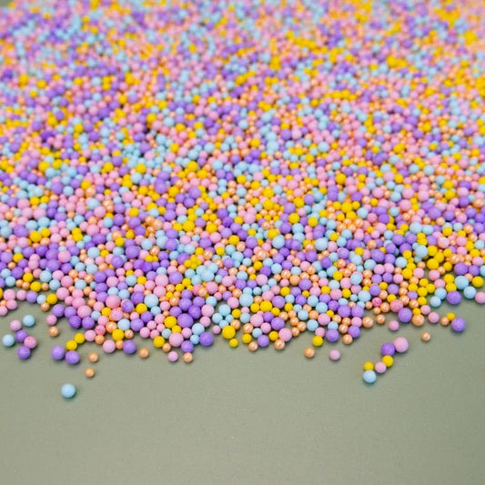 Oasis Supply Easter & Spring Sprinkle Mix Collection - Pastel Peeps Nonpareils Mix - 3 oz