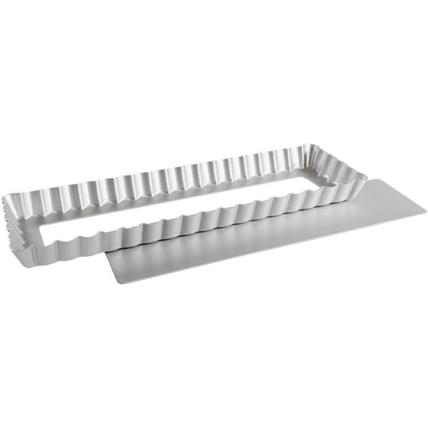 Fluted Tartlet / Quiche Pan with Removable Bottom, Round Anodized Aluminum, Choose from 8 Sizes