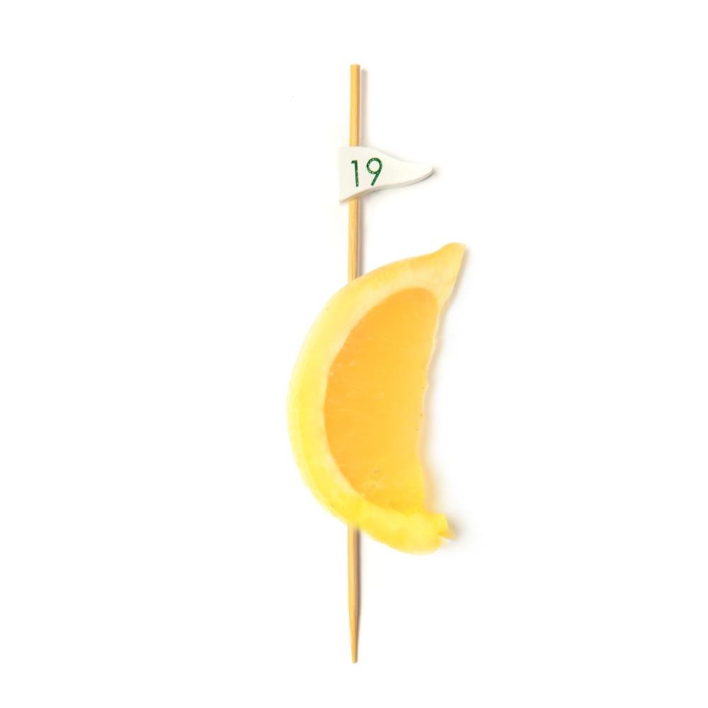 19th Hole Flag Golf Bamboo Food / Cocktail Picks, 4 3/4" - 100 or 1000 count