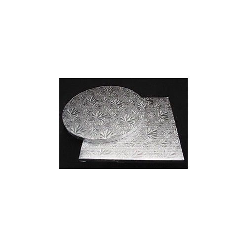 26" x 18" Silver Embossed Cake Drum, 1/2" thick   *Full Sheet*