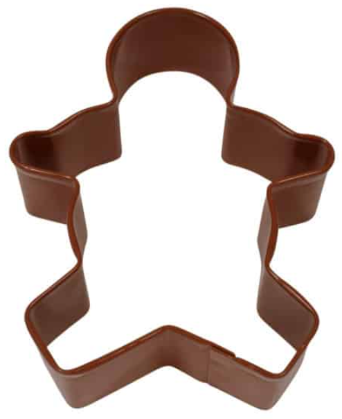 Cookie Cutter Gingerbread Boy 3.75" Brown
