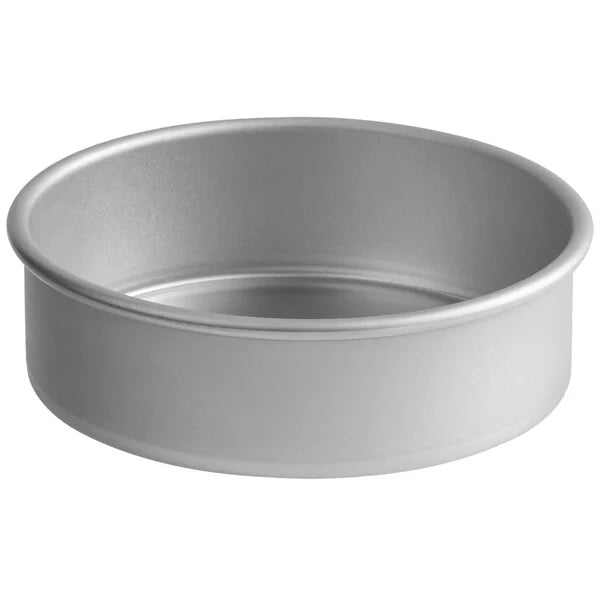 Round Straight-Sided Aluminum Cake Pans - 2" high - Choose Diameter from 3" to 16"