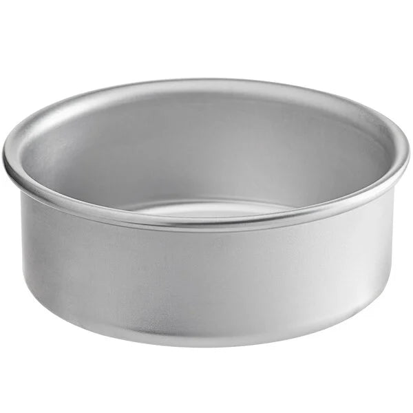Round Straight-Sided Aluminum Cake Pans - 2" high - Choose Diameter from 3" to 16"