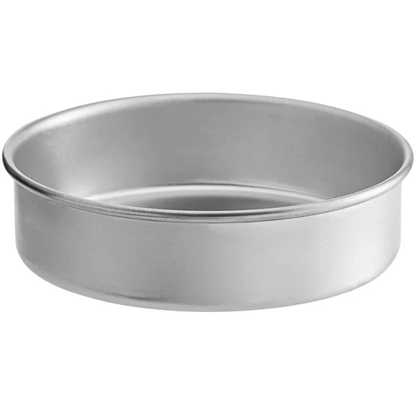Round Straight-Sided Aluminum Cake Pans - 2" high - Choose Diameter from 3" to 16"