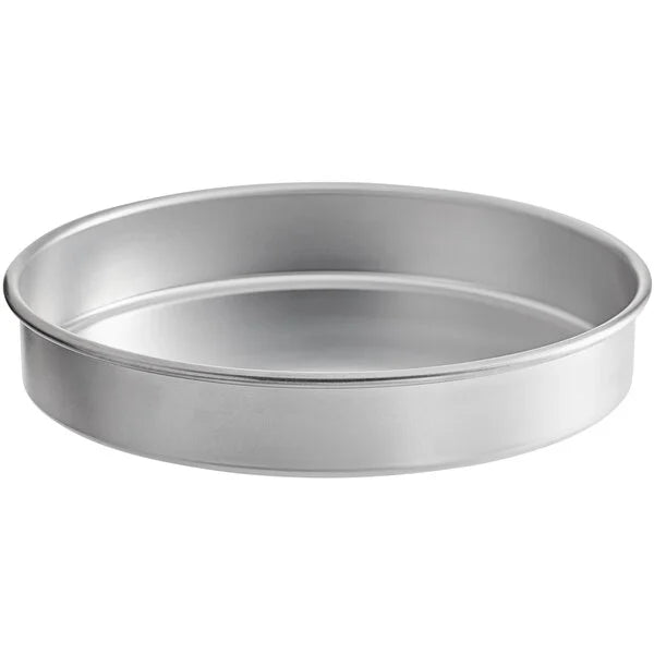 Round Straight-Sided Aluminum Cake Pans - 2" high - Choose Diameter from 3" to 16"