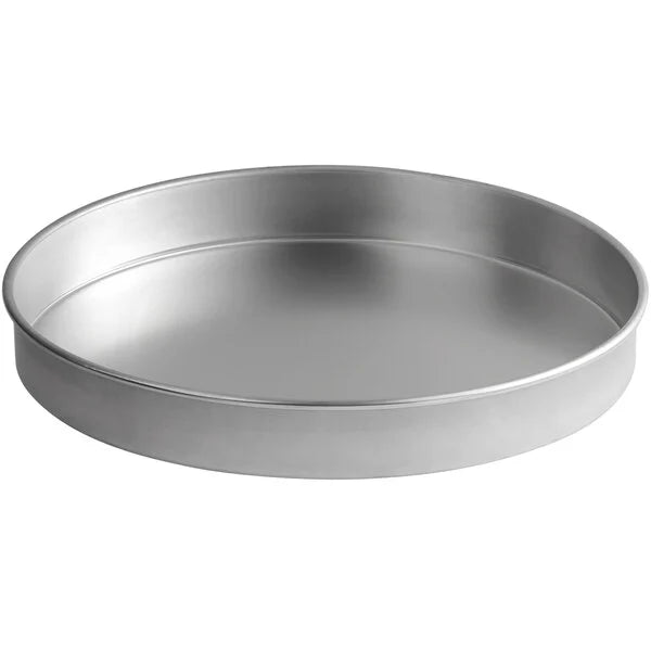 Round Straight-Sided Aluminum Cake Pans - 2" high - Choose Diameter from 3" to 16"
