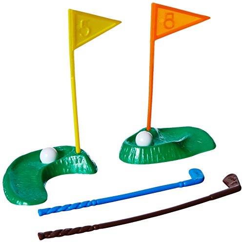 Oasis Supply 6-Piece Golf Green with Clubs and Flag Cake Set  - Choose 3 or 36 Sets