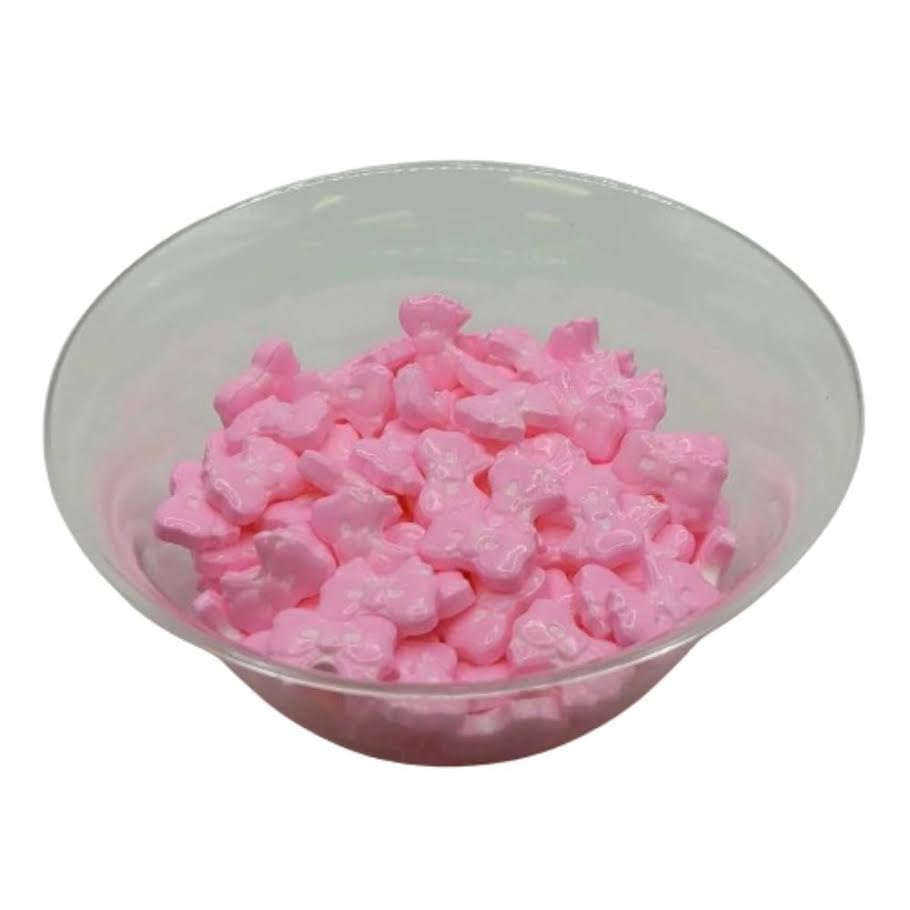 Edible Valentines Cake Decorations (Pink Bow) - Royal Sugar Icing Decorations - Valentine's Sprinkles for Baking