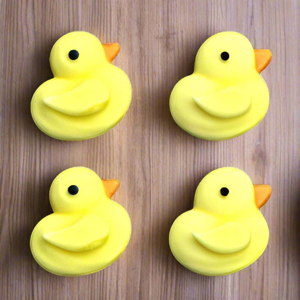 Edible Tiny Baby Ducks - Yellow - Size: 7/8" - Royal Icing Decorations