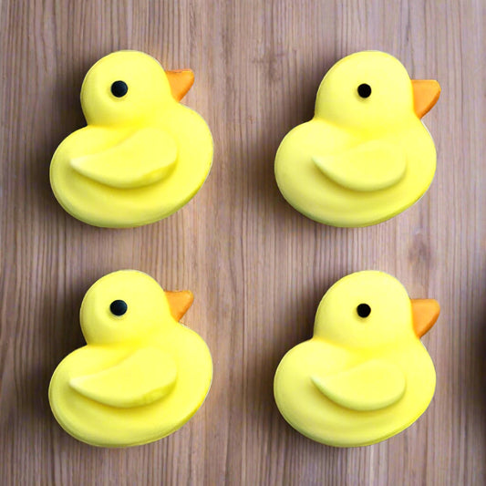 Edible Tiny Baby Ducks - Yellow - Size: 7/8" - Royal Icing Decorations