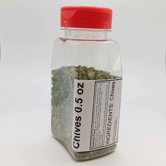 Dried Chives (0.5oz) French Spices and Seasonings Jar with Lid – Gluten-Free Chives Dried for Soups, Stews, Dips & More