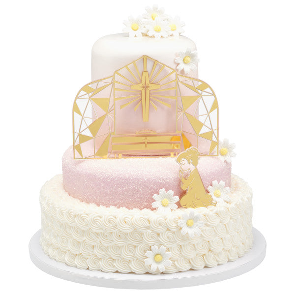 Religious Cake Toppers, Communion Girl Cake Kit