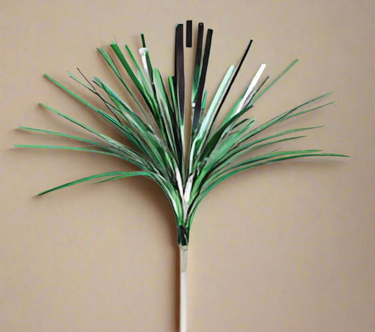 Mylar Spray Pick - Green/Silver 5.5" - 12 or 36 pcs