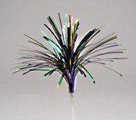 Mardi Gras Mylar Spray Picks, 5 1/2"