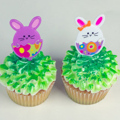 3D Hatching Bunnies Picks, Assortment -72 count, Size 2-1/2"