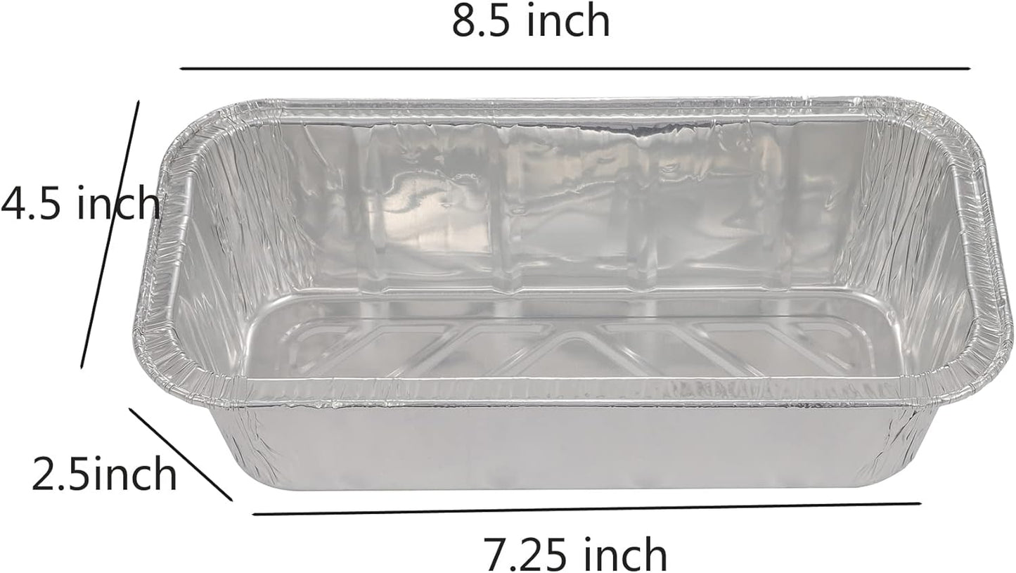 2 lb. Aluminum Foil Loaf Pan - 8 3/4" x 4 1/2" x 2.5"