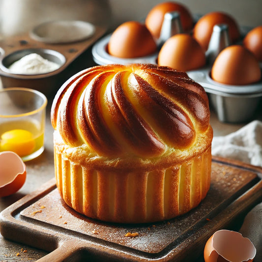 Brioche Mold, Tin, choose from 4 sizes, 12 pack