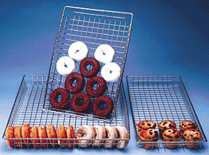 Wire Donut, Dessert, Danish, Croissant Baskets - 2 Sizes