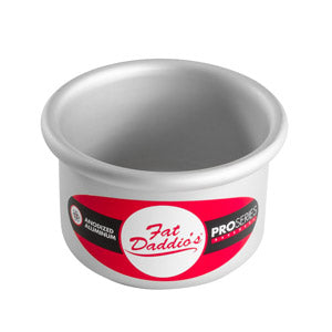 Fat Daddio's Round Aluminum Pans, 16-Gauge Hard Anodized Aluminum, Galvanized Steel 2" high and up to 18" Diameter