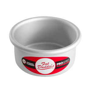 Fat Daddio's Round Aluminum Pans, 16-Gauge Hard Anodized Aluminum, Galvanized Steel 2" high and up to 18" Diameter