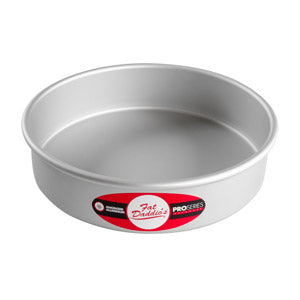 Fat Daddio's Round Aluminum Pans, 16-Gauge Hard Anodized Aluminum, Galvanized Steel 2" high and up to 18" Diameter