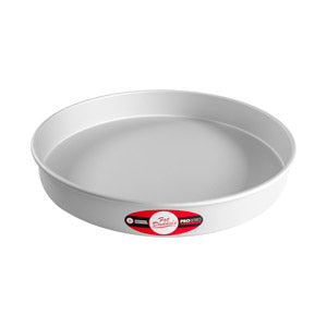 Fat Daddio's Round Aluminum Pans, 16-Gauge Hard Anodized Aluminum, Galvanized Steel 2" high and up to 18" Diameter