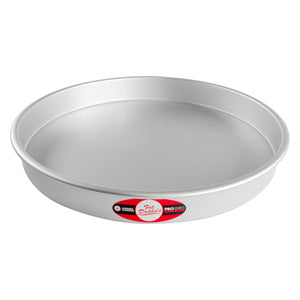 Fat Daddio's Round Aluminum Pans, 16-Gauge Hard Anodized Aluminum, Galvanized Steel 2" high and up to 18" Diameter