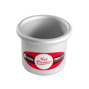 Fat Daddio's Round Aluminum Pans, 16-Gauge Hard Anodized Aluminum, Galvanized Steel 3" high and up to 18" Diameter