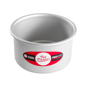 Fat Daddio's Round Aluminum Pans, 16-Gauge Hard Anodized Aluminum, Galvanized Steel 3" high and up to 18" Diameter