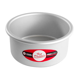 Fat Daddio's Round Aluminum Pans, 16-Gauge Hard Anodized Aluminum, Galvanized Steel 3" high and up to 18" Diameter