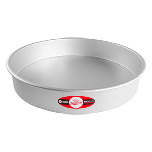 Fat Daddio's Round Aluminum Pans, 16-Gauge Hard Anodized Aluminum, Galvanized Steel 3" high and up to 18" Diameter