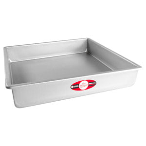 Fat Daddio's Square Aluminum Pans, 14/16-Gauge Hard Anodized Aluminum, Galvanized Steel, Choose from 30 Sizes