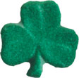 Edible, Shamrocks Molded Sugar Decorations, Various Sizes and Counts