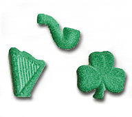 Edible, St Patrick's Sugar Assortment, 1" - 220 Pieces