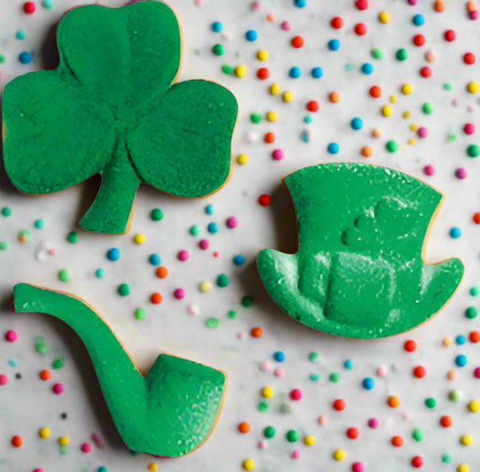 Edible, St Patrick's Sugar Assortment, 2" - 72 Pieces