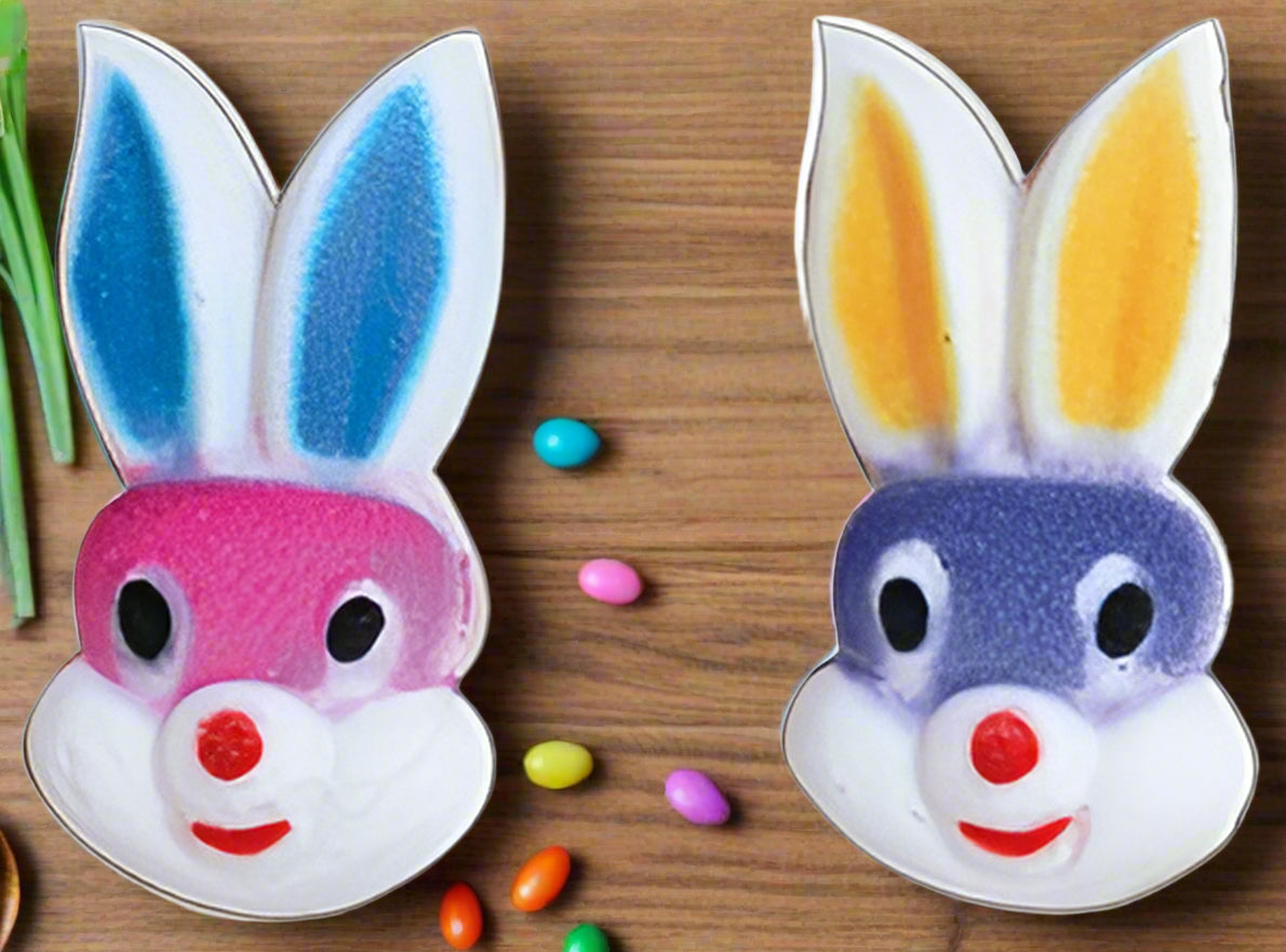 Edible Bunny Faces - Size: 2-1/4" - Bulk 96 pieces