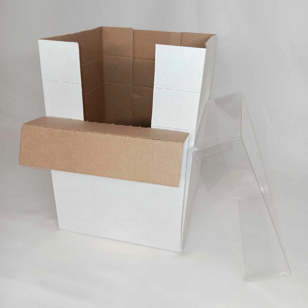 Adjustable Cake/Bakery Transportation Box - 8" x 8" x 12" - 3 count