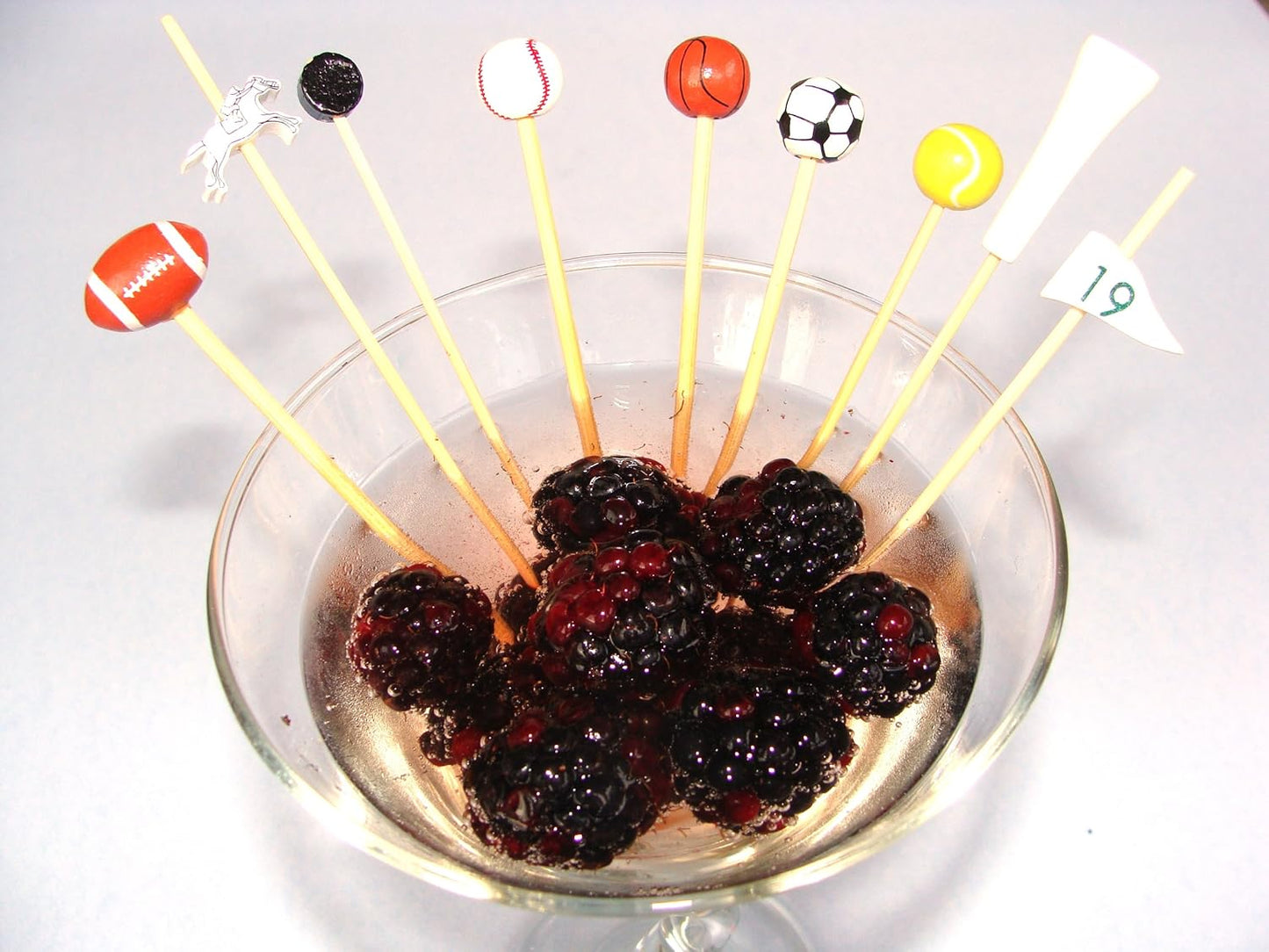 Jockey Bamboo Food / Cocktail Picks, 4 3/4" Great for Horse Racing Events- 100 or 1000 count