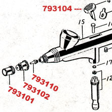 Basic Single Action Airbrush Gun