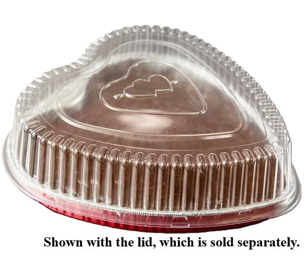 Heart Shaped Foil Bake Pan and Lids - Pans and Lids are sold separately