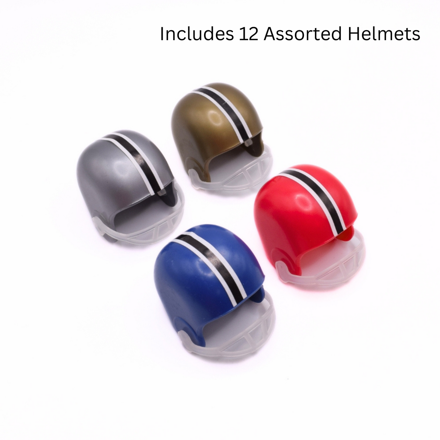 Football Helmets, Set of 12, Football Stickers, Set of 30, Football Cupcake Picks, Set of 12 - (Total 54)